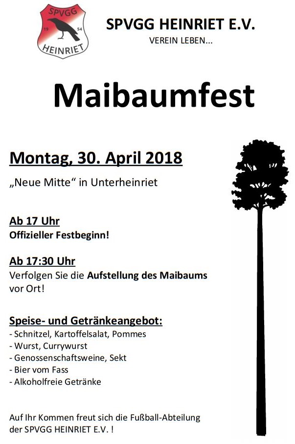 Plakat Maibaumfest