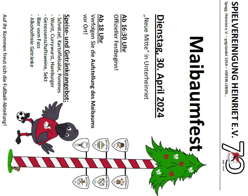 Plakat Maibaumfest
