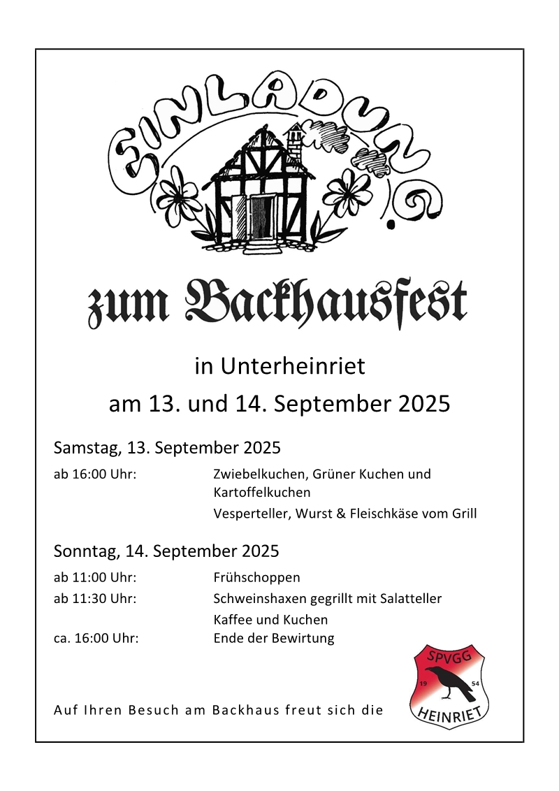 Plakat Backhausfest 2025
