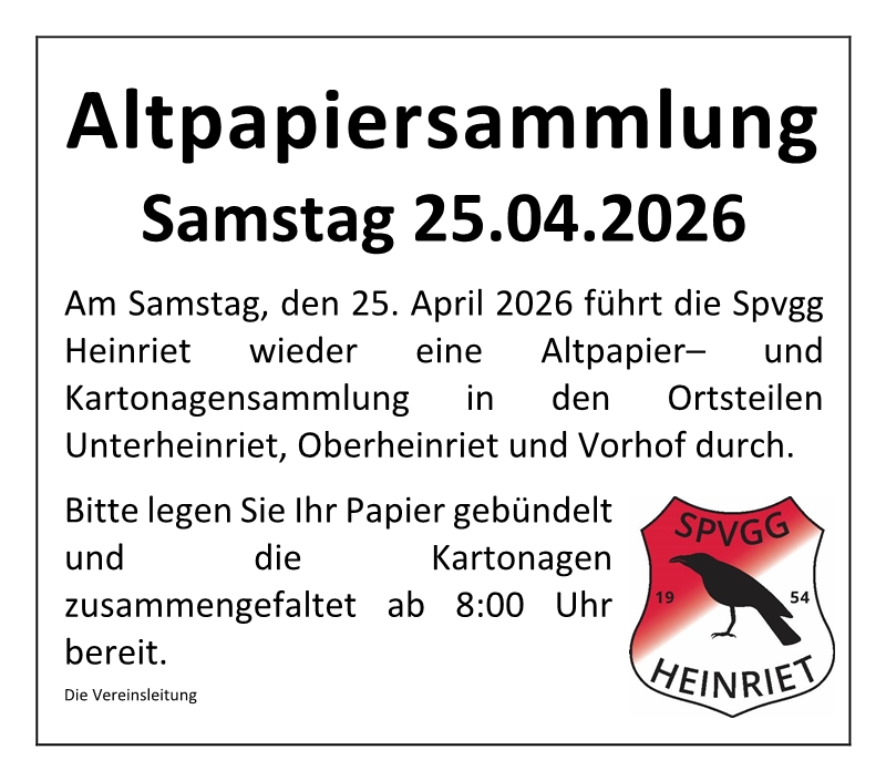 Altpapiersammlung Brücke 2026 04